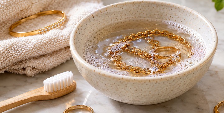 چطور طلا را در خانه تمیز کنیم؟ روش&zwnj;های ساده برای درخشش دوباره طلا