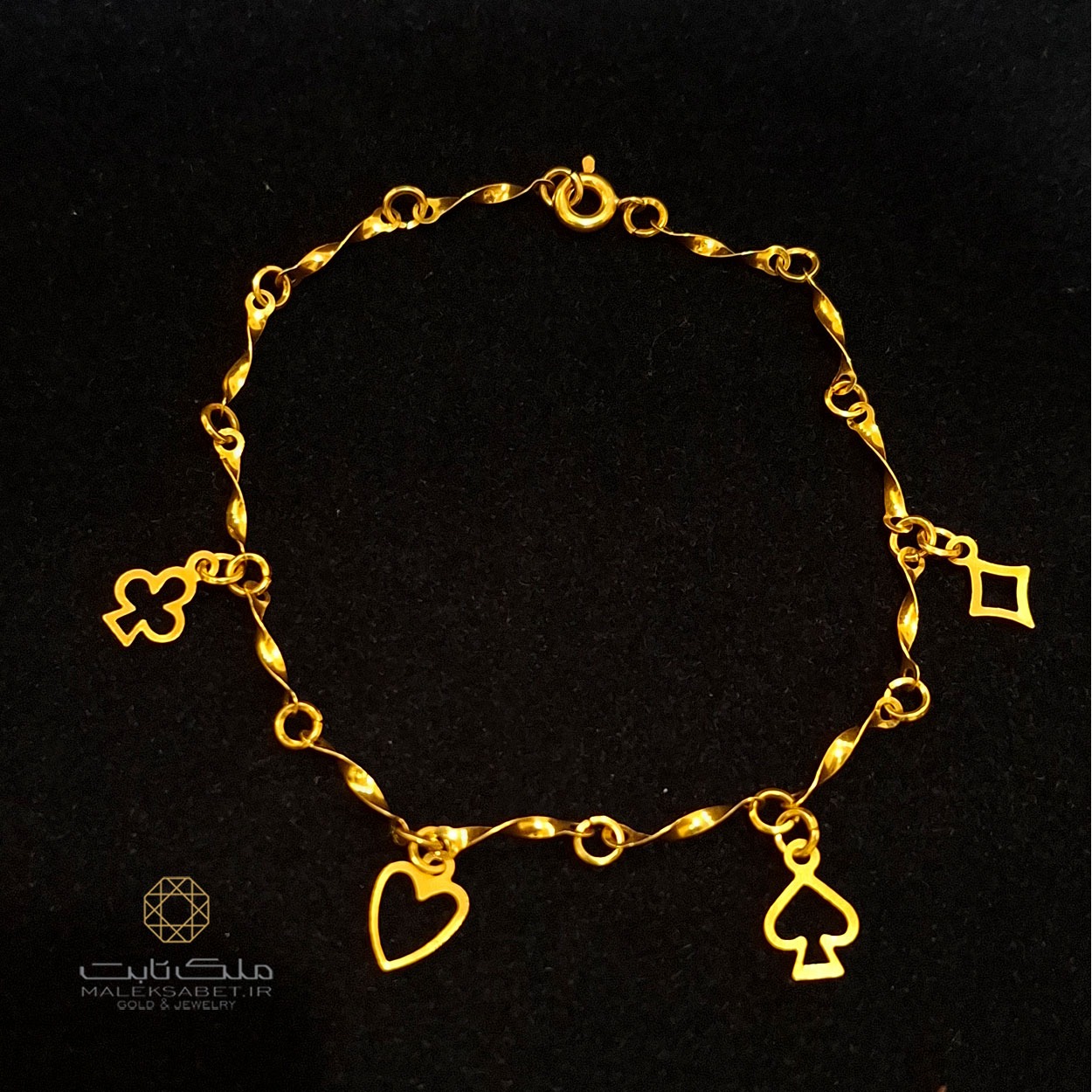 دستبند طلا کد 2825