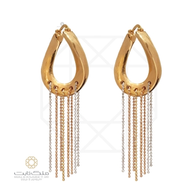 گوشواره طلا آویز کد 2848