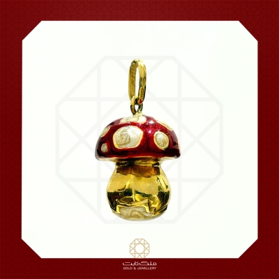 آویز گردنبند طلا قارچ کد 2992