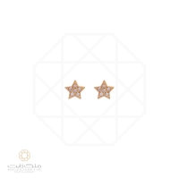گوشواره طلا ستاره نگین دار کد 292